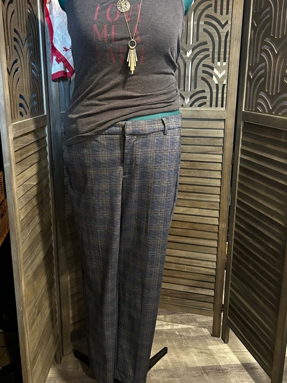 Plaid Tailored Trouser Pants Wide Leg Dark Academia 90s Menswear Inspired